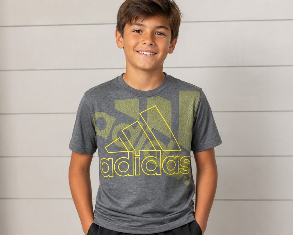 Adidas Aeroready Grey Shirt Boys L 14- 16 Size Large